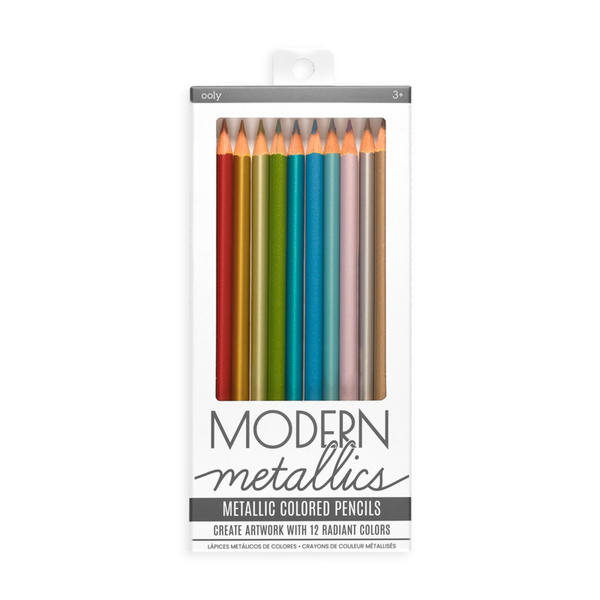 Modern Metallics Coloured Pencils (set of 12)
