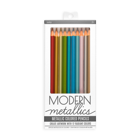 Modern Metallics Coloured Pencils (set of 12)