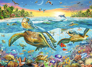 Swim with Sea Turtles (100pc XXL)