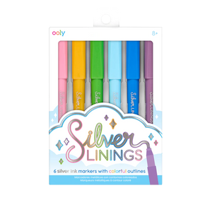 Silver Linings Outline Markers (set of 6)