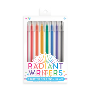 Radiant Writers Glitter Gel Pens (set of 8)