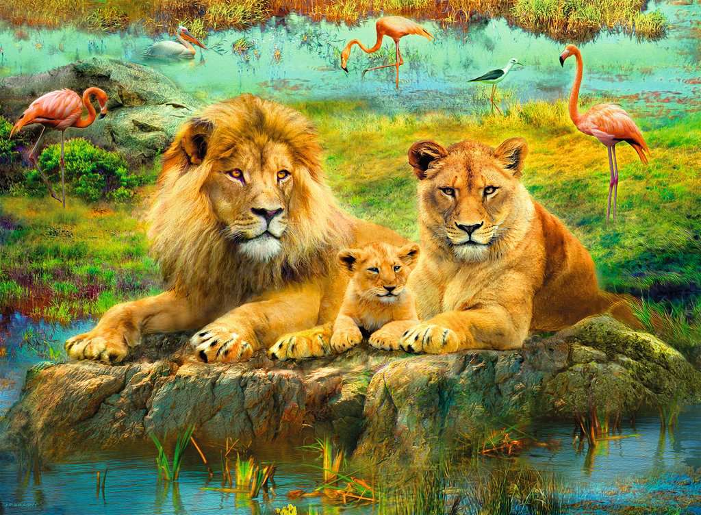 Lions in the Savannah (500 piece) *