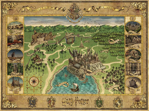 Harry Potter: Hogwarts Map (1500pc)