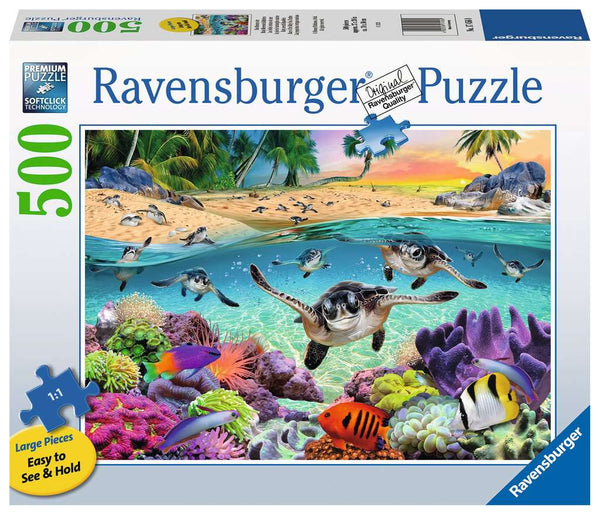 Race of the Baby Sea Turtles (500 piece LARGE)