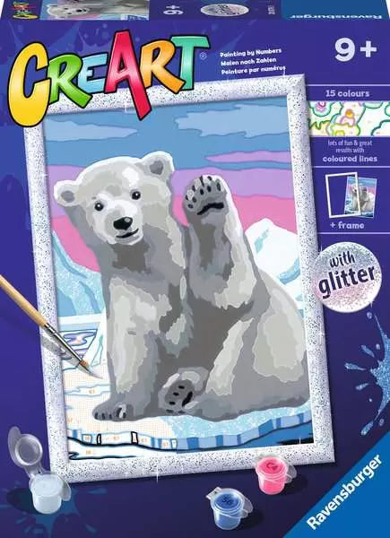 Pawesome Polar Bear (CreArt Painting by Number)