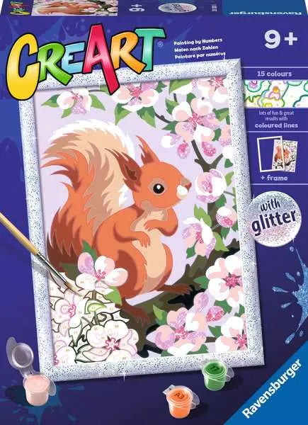 Spring Squirrel (CreArt Painting by Number)
