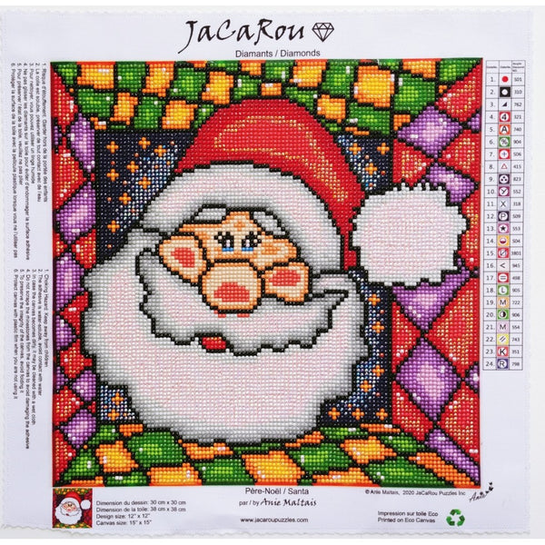 Jacarou Diamond Art - Santa