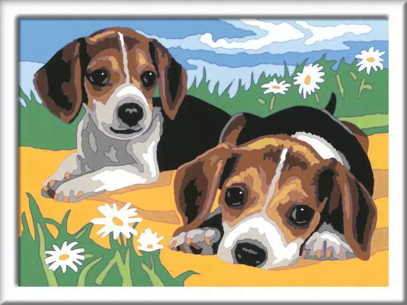 Jack Russell Puppies (CreArt Painting by Number)