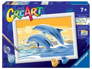 Delightful Dolphins (CreArt Painting by Number)