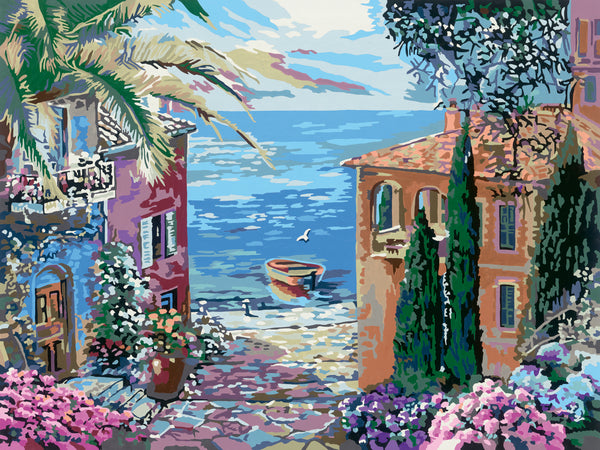 Mediterranean Landscape (CreArt Painting by Number)