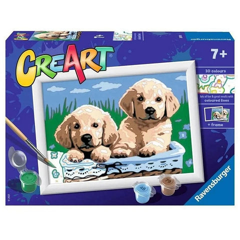 Cute Puppies (CreArt Painting by Number)