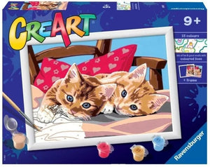 Two Cuddly Cats (CreArt Painting by Number)