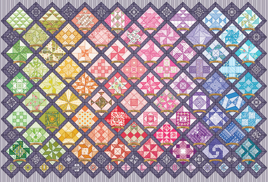 Four Square Quilt Blocks (2000pc)