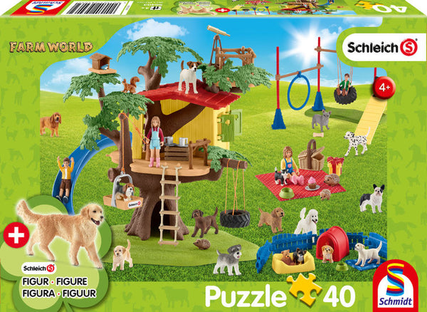 Farm World 'Happy Dogs' (40pc with Schleich figure)