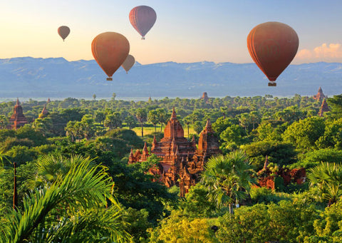 Hot Air Balloons, Mandalay, Myanmar