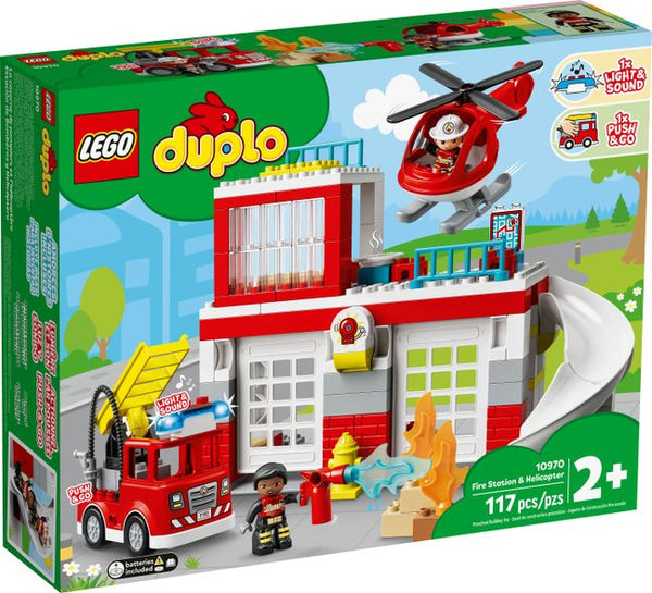 Fire Station & Helicopter (10970)