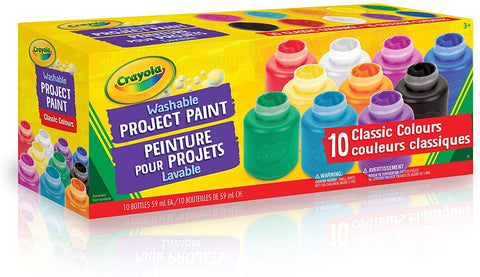 Crayola Paint Jars 10-count 59mL