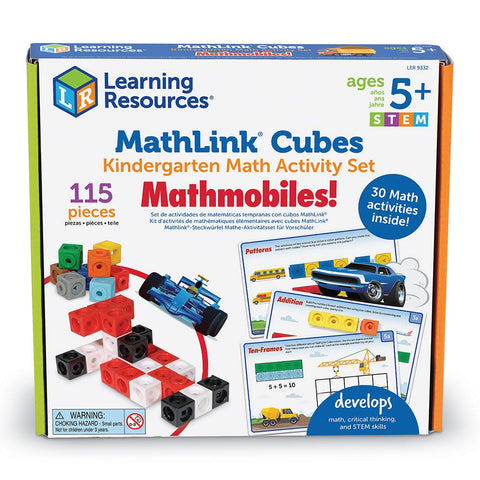 MathLink Cubes: Kindergarten Math Activity Set 'Mathmobiles!'