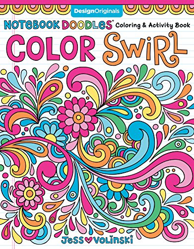 Notebook Doodles Color Swirl Colouring Book