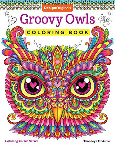 Groovy Owls Colouring Book