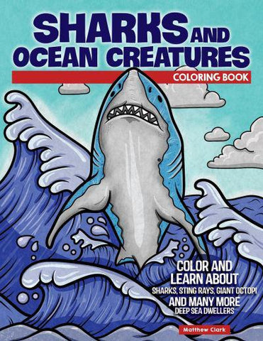 Sharks and Ocean Creatures Colouring Book