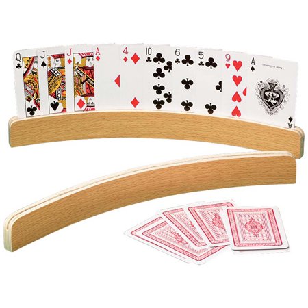 Wooden Card Holders (2x curve shape)