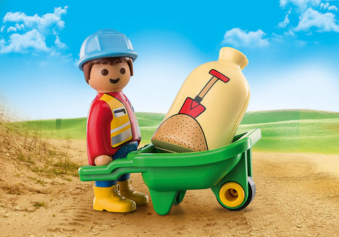 Construction Worker with Wheelbarrow (#70409)