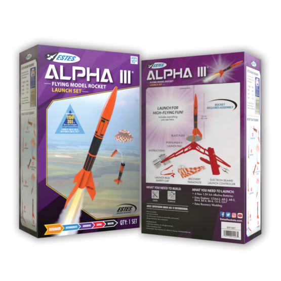 Estes Model Rocket Launch Set: Alpha III