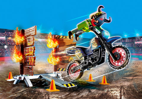 Stunt Show Motorcross with Fiery Wall (#70553)