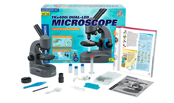 TKx400i Dual-LED Microscope: Microscope & Biology Kit