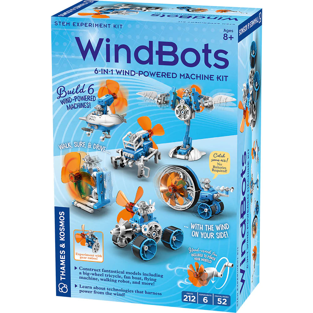 WindBots: 6-in-1 Wind-Powered Machine Kit– Brighten Up Toys & Games