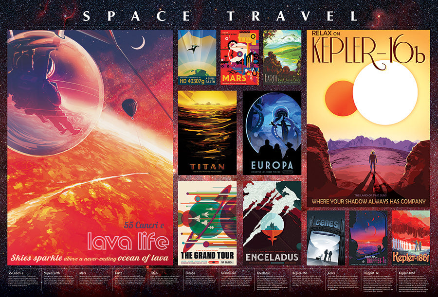 Space Travel Posters (2000pc)*
